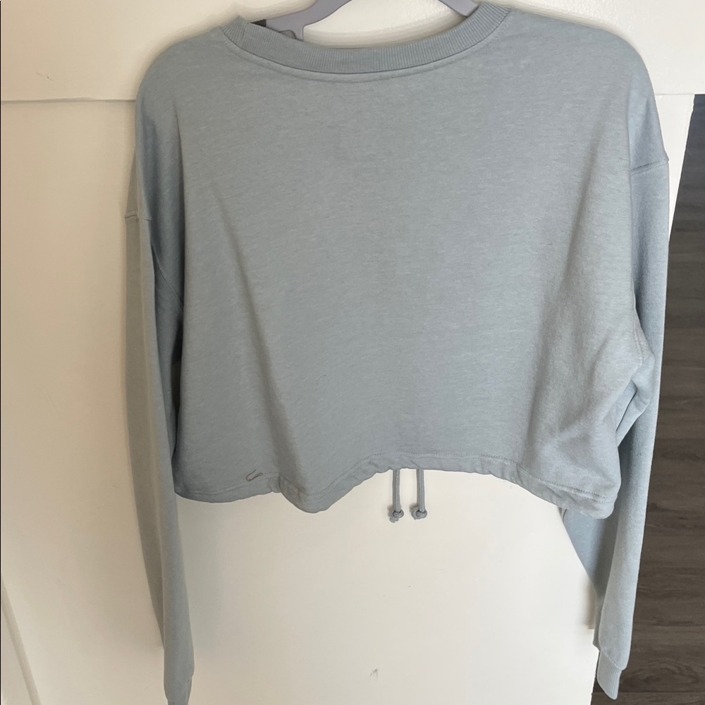 Drawstring Sweatshirt in mint - Picture 3 of 3